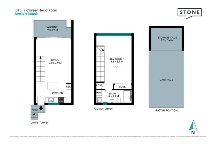 Floorplan of Homely apartment listing, 13/5-7 Careel Head Road, Avalon Beach NSW 2107