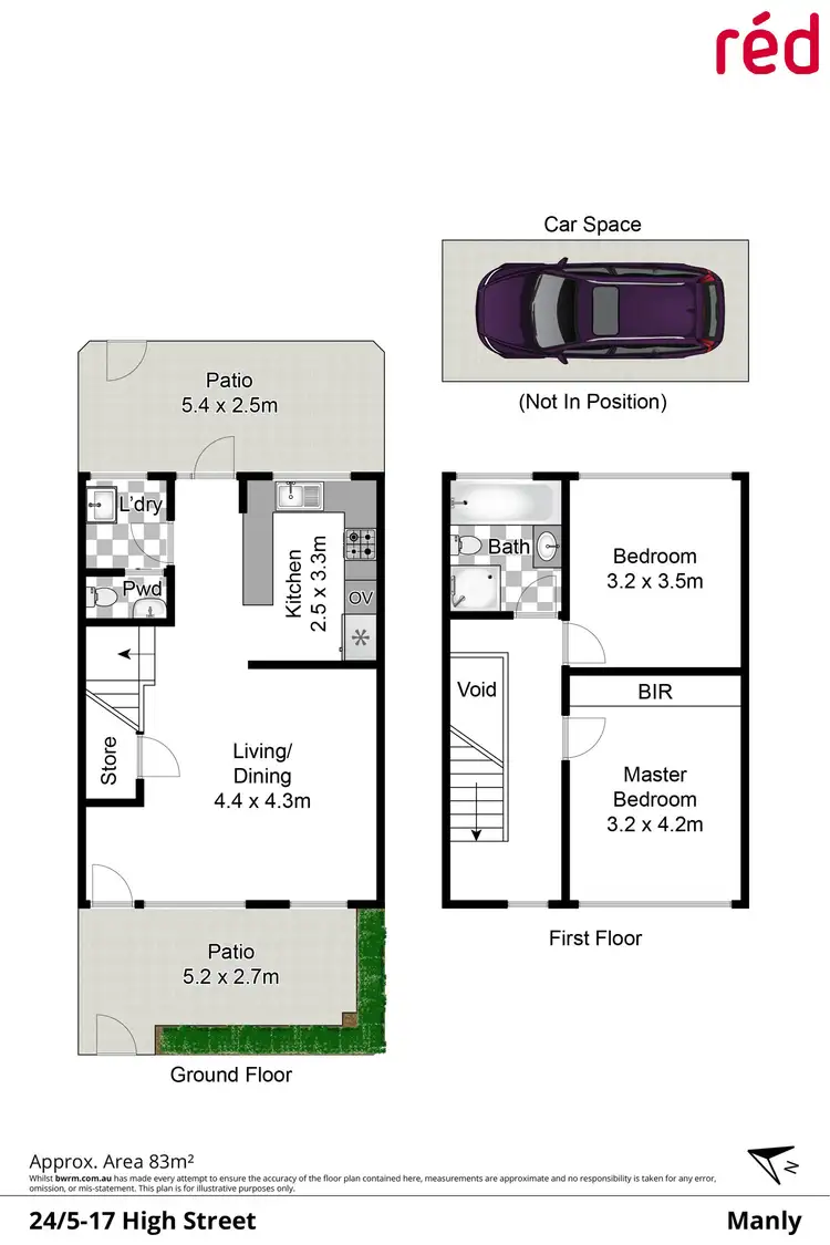 Floorplan of Homely apartment listing, 24/5-17 High Street, Manly NSW 2095