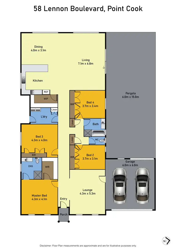 Floorplan of Homely house listing, 58 Lennon Boulevard, Point Cook VIC 3030