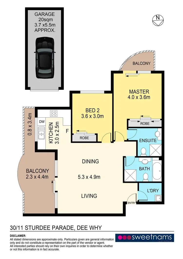 Floorplan of Homely apartment listing, 30/11 Sturdee Parade, Dee Why NSW 2099