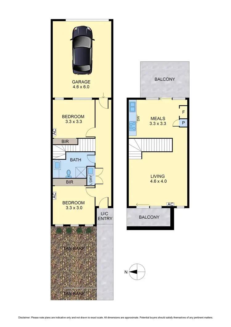 Floorplan of Homely townhouse listing, 6/224 Spring Street, Reservoir VIC 3073