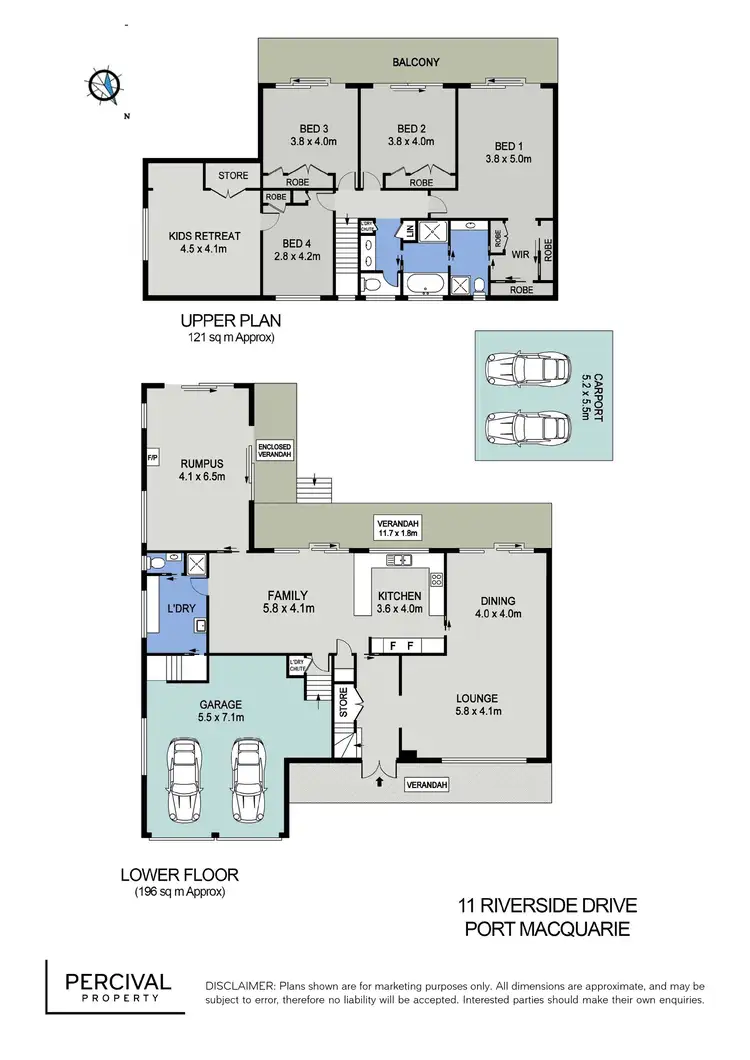 Floorplan of Homely house listing, 11 Riverside Drive, Riverside NSW 2444
