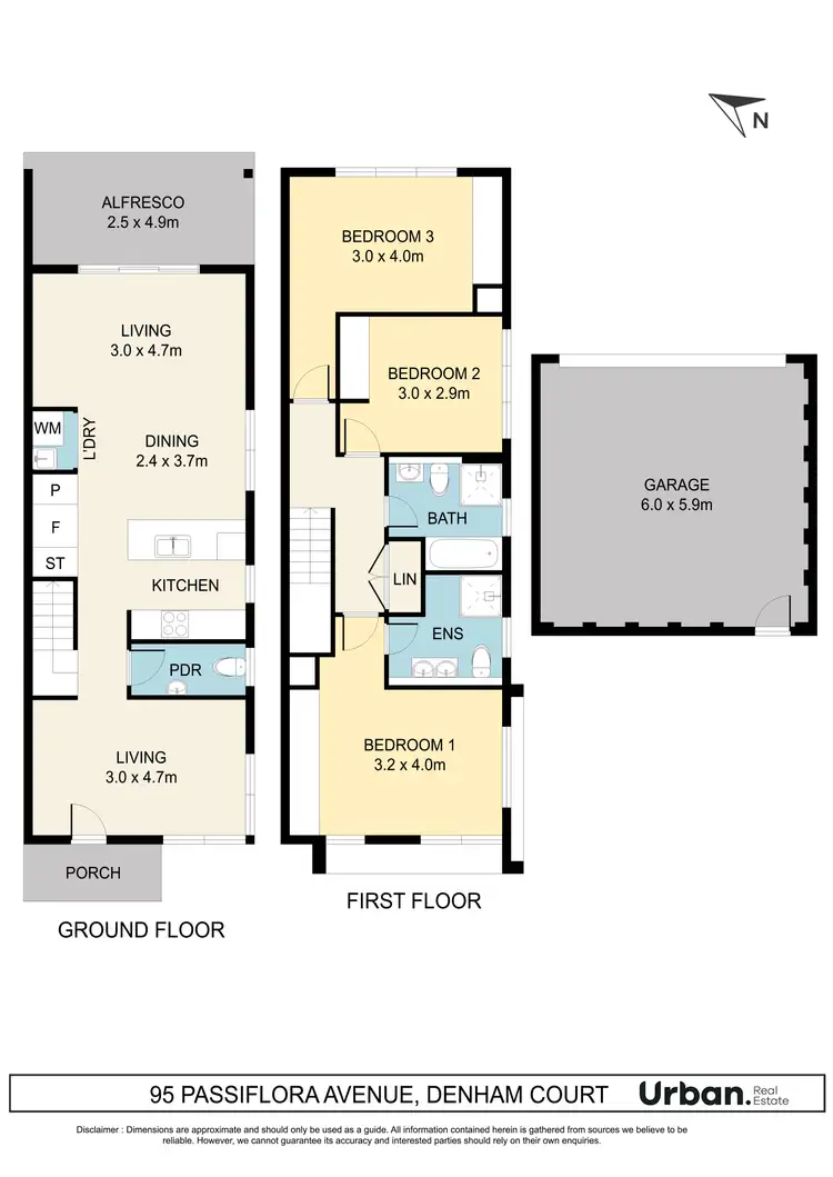 Floorplan of Homely house listing, 95 Passiflora Avenue, Denham Court NSW 2565