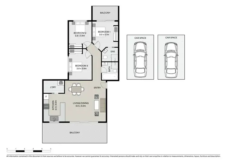 Floorplan of Homely unit listing, 5/43 Bowden Street, Harris Park NSW 2150
