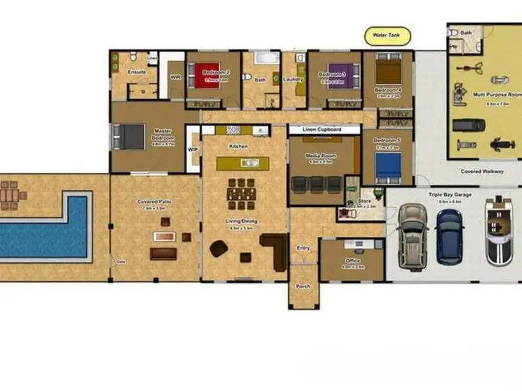 Floorplan of Homely house listing, 1 Kedumba Close, Smithfield QLD 4878