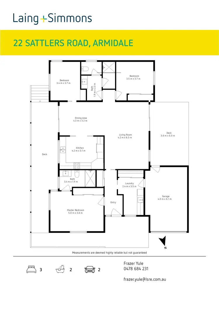 Floorplan of Homely house listing, 22 Sattlers Road, Armidale NSW 2350