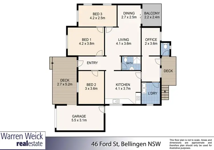 Floorplan of Homely house listing, 46 Ford Street, Bellingen NSW 2454