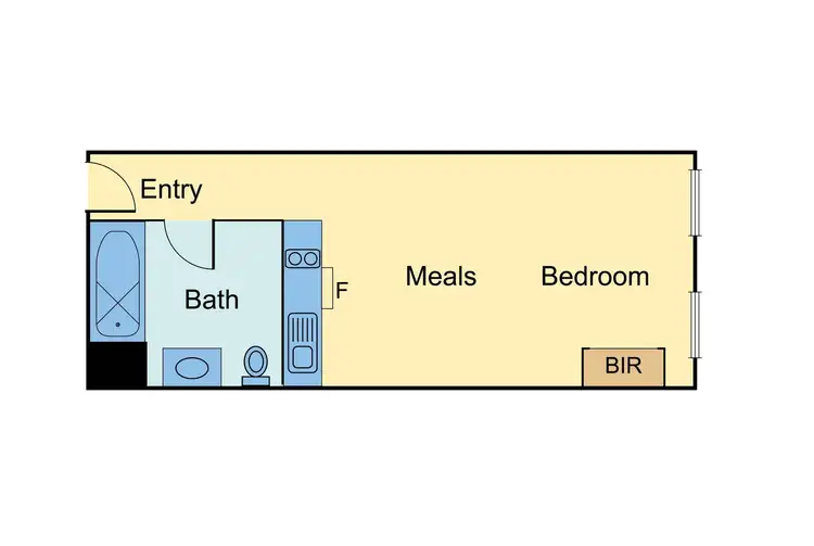 Floorplan of Homely apartment listing, 811/60 Market Street, Melbourne VIC 3000