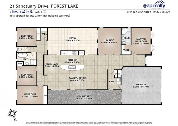 Floorplan of Homely house listing, 21 Sanctuary Drive, Forest Lake QLD 4078