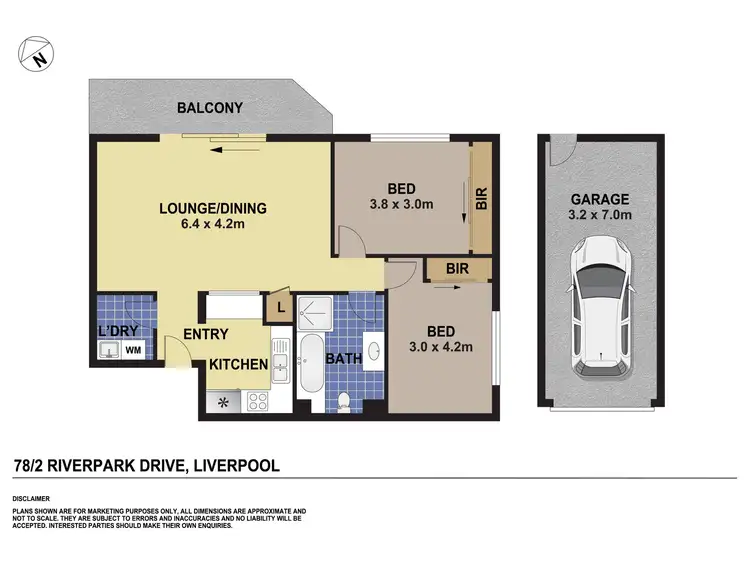 Floorplan of Homely unit listing, 78/2 Riverpark Drive, Liverpool NSW 2170