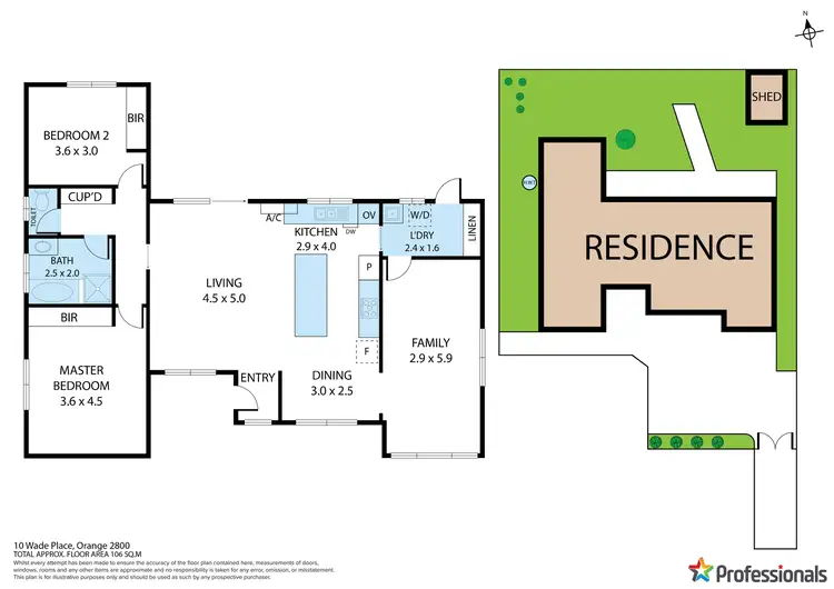 Floorplan of Homely house listing, 10 Wade Place, Orange NSW 2800
