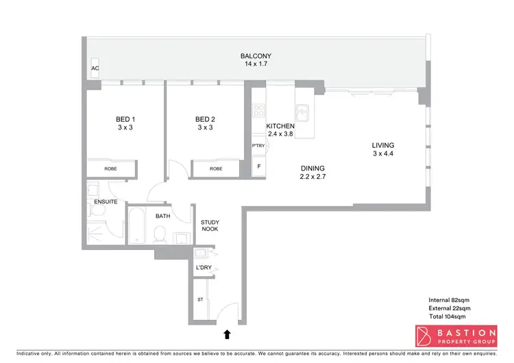 Floorplan of Homely apartment listing, 136/9 Irving Street, Phillip ACT 2606