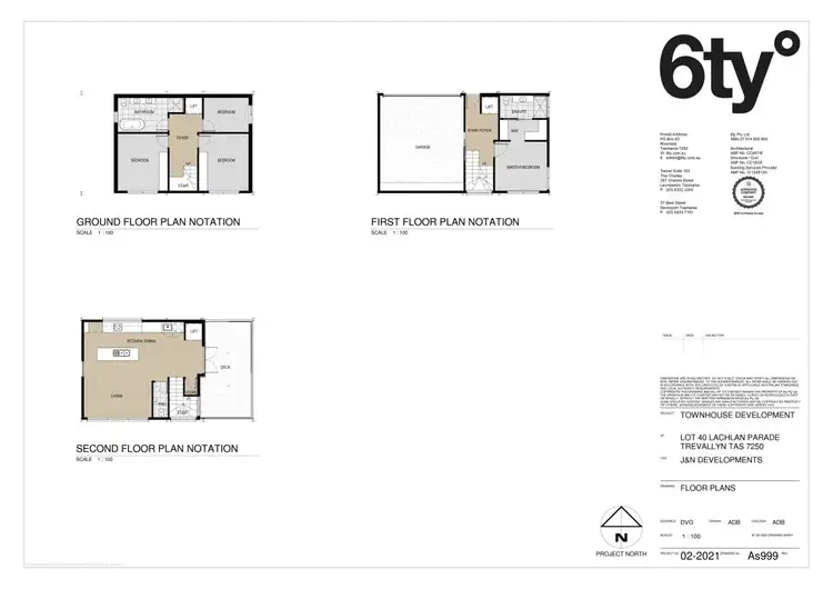 Floorplan of Homely townhouse listing, 1/83 Lachlan Parade, Trevallyn TAS 7250
