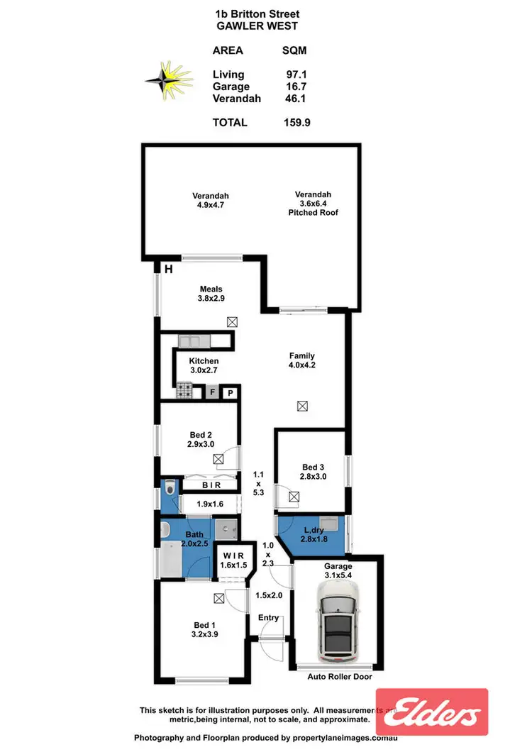 Floorplan of Homely house listing, 1B Britton Street, Gawler West SA 5118