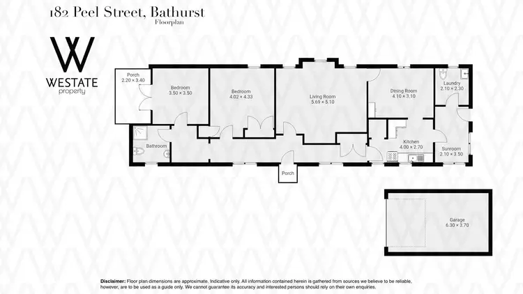 Floorplan of Homely house listing, 182 Peel Street, Bathurst NSW 2795