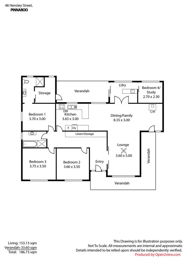 Floorplan of Homely house listing, 48 Hensley Street, Pinnaroo SA 5304