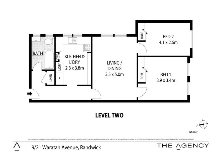 Floorplan of Homely apartment listing, 9/21 Waratah Avenue, Randwick NSW 2031