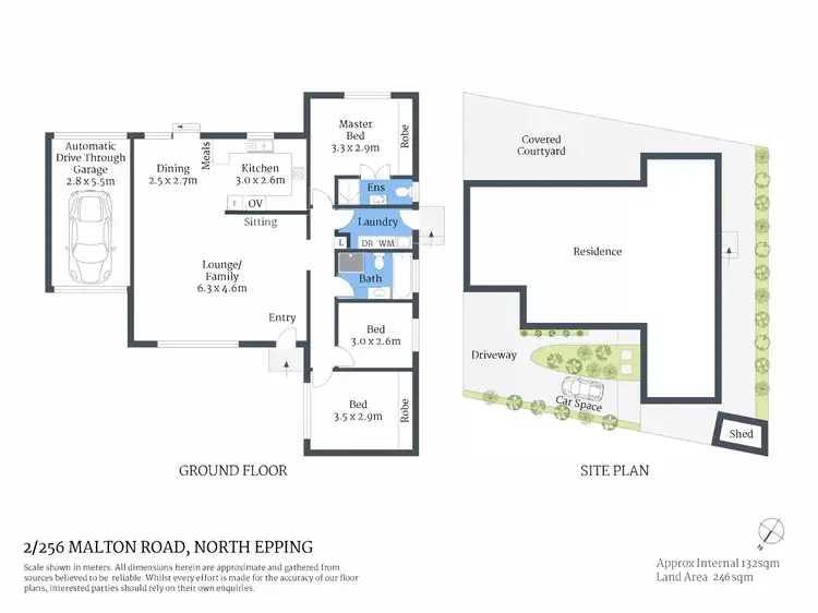 Floorplan of Homely villa listing, 2/256 Malton Road, North Epping NSW 2121