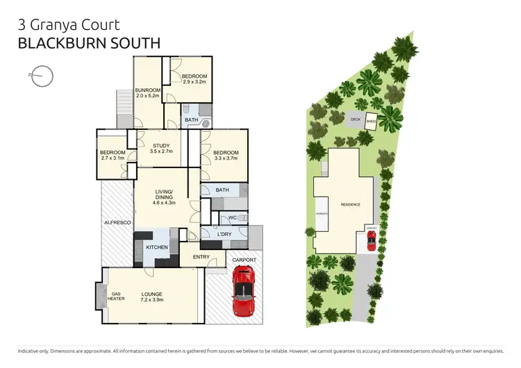Floorplan of Homely house listing, 3 Granya Court, Blackburn South VIC 3130