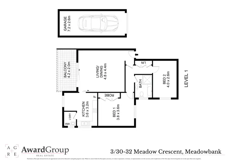 Floorplan of Homely apartment listing, 3/30-32 Meadow Crescent, Meadowbank NSW 2114