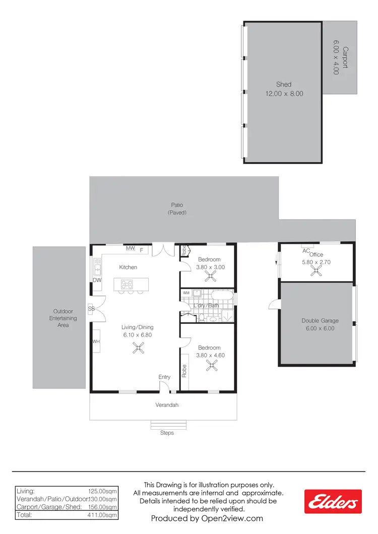 Floorplan of Homely rural property listing, 27 Hughes Park Road, Sevenhill SA 5453