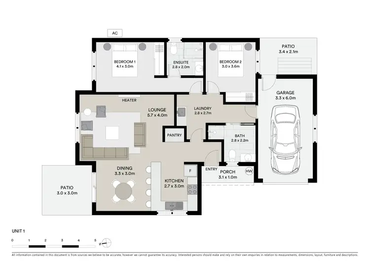 Floorplan of Homely unit listing, 3/5 Pardoe Esplanade, East Devonport TAS 7310