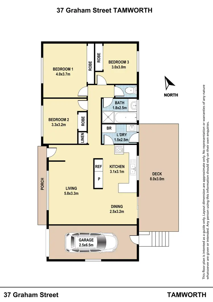 Floorplan of Homely house listing, 37 Graham Street, Tamworth NSW 2340