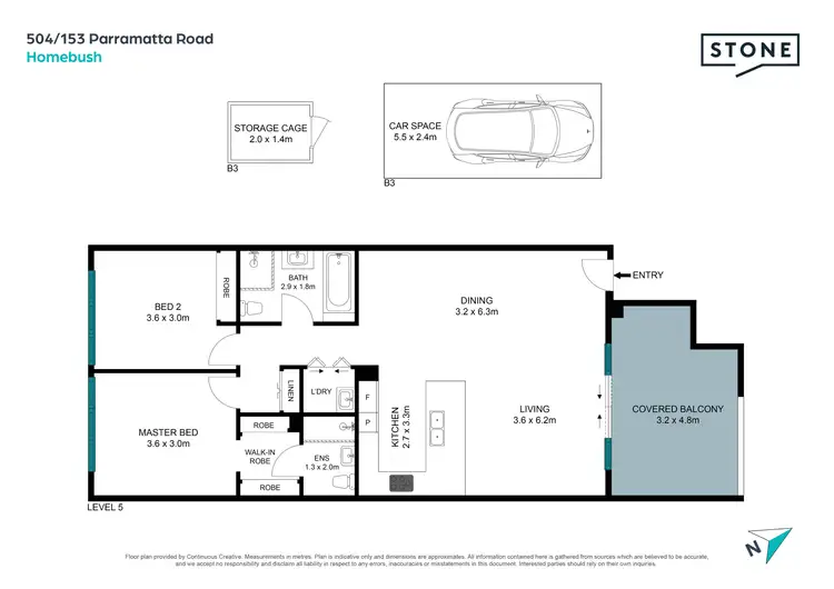 Floorplan of Homely apartment listing, 504/153 Parramatta Road, Homebush NSW 2140