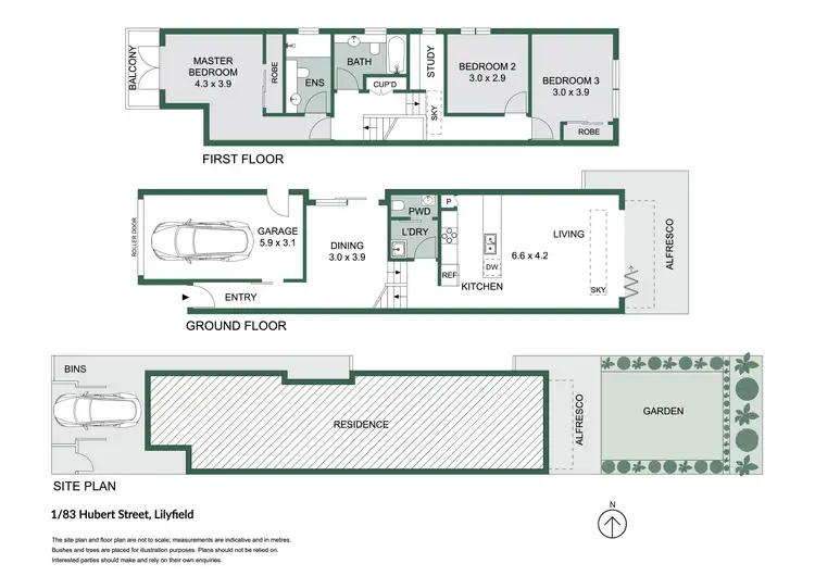 Floorplan of Homely house listing, 1/83 Hubert Street, Lilyfield NSW 2040