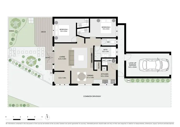 Floorplan of Homely unit listing, 1/96 First Avenue, Sawtell NSW 2452