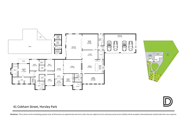 Floorplan of Homely land listing, 41 Cobham Street, Horsley Park NSW 2175