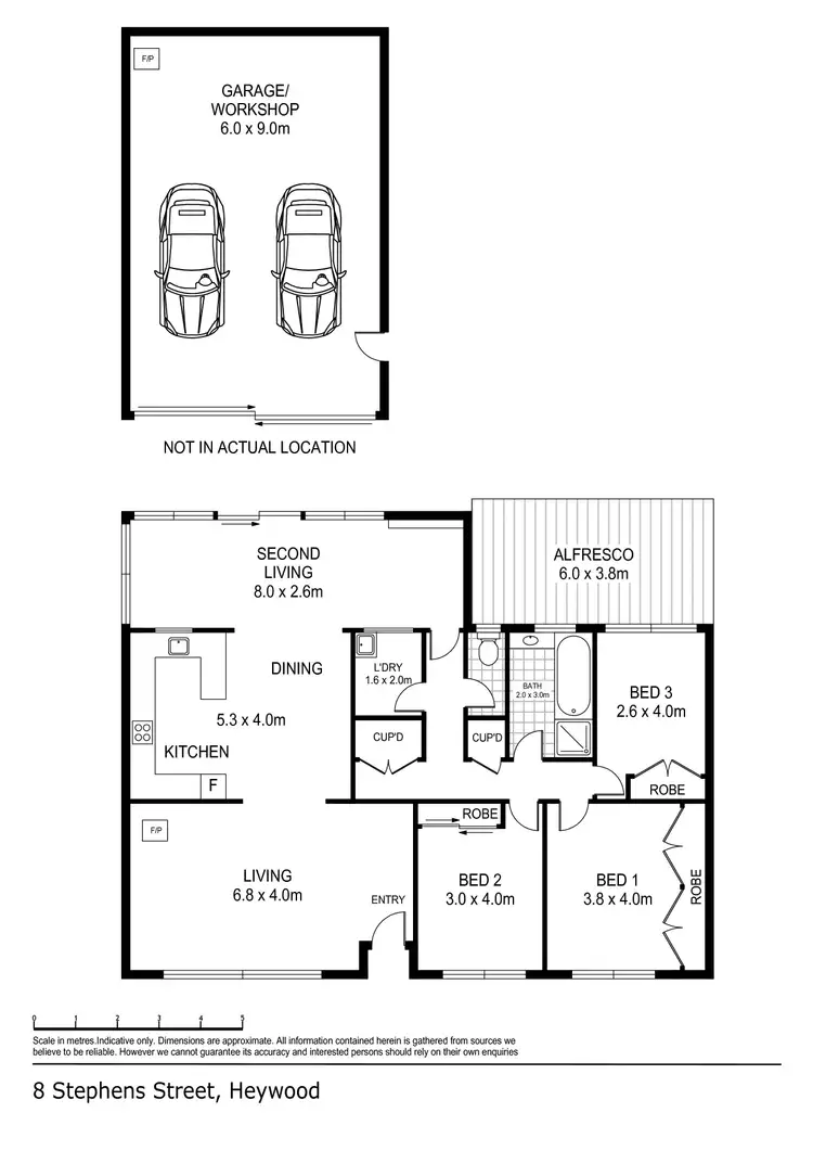 Floorplan of Homely house listing, 8 Stephens Street, Heywood VIC 3304