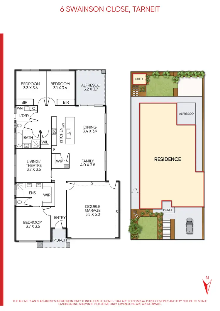 Floorplan of Homely house listing, 6 Swainson Close, Tarneit VIC 3029