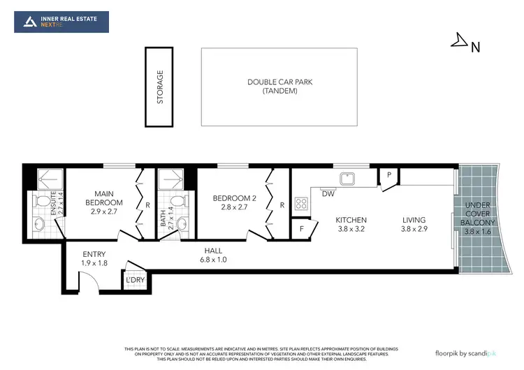 Floorplan of Homely apartment listing, 703/97 Palmerston Crescent, South Melbourne VIC 3205