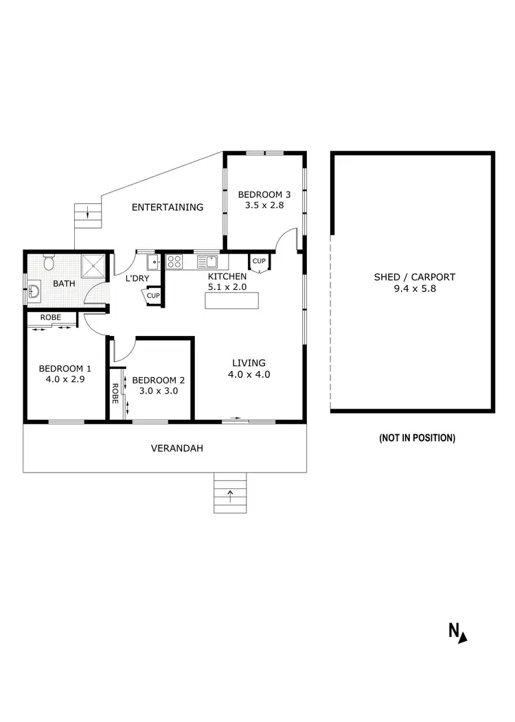 Floorplan of Homely house listing, 33A Lester Street, Sailors Gully VIC 3556