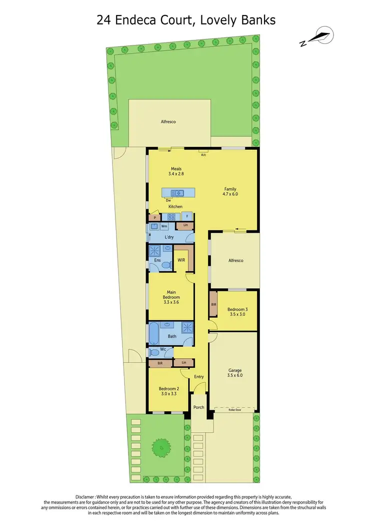 Floorplan of Homely house listing, 24 Endeca Court, Lovely Banks VIC 3213