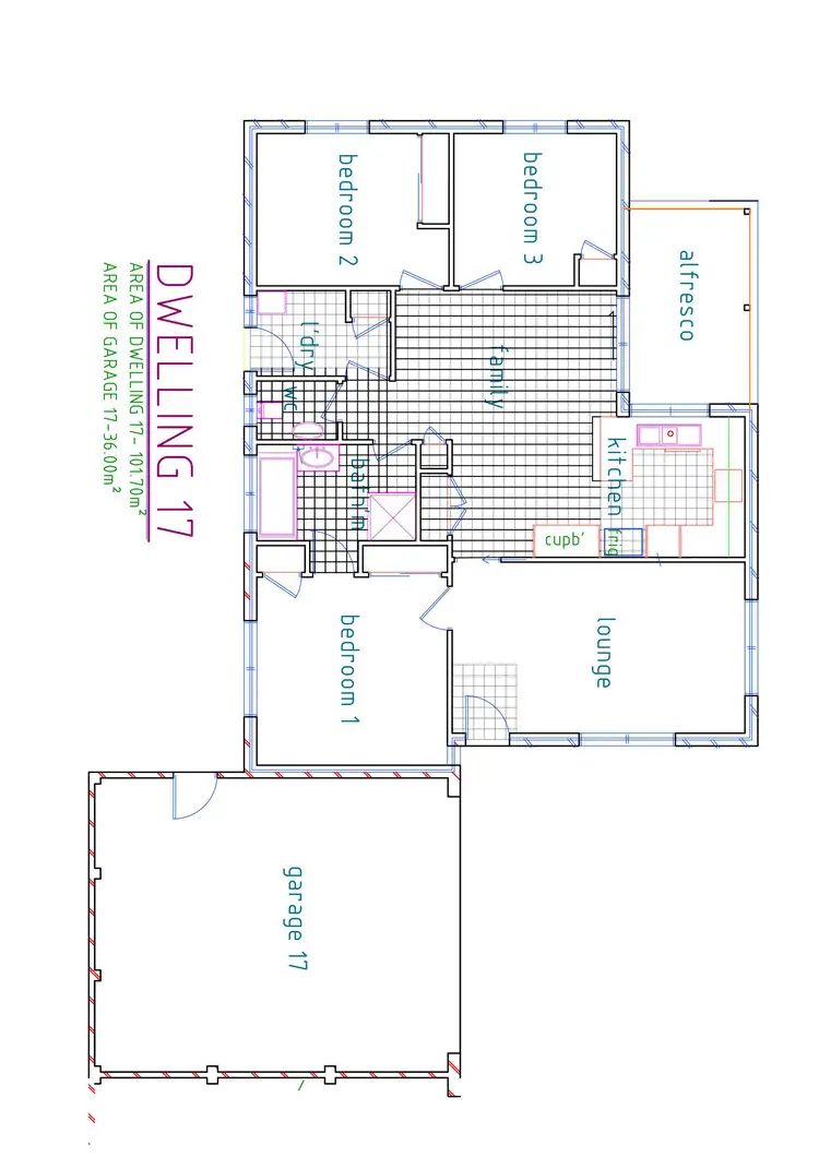 Floorplan of Homely unit listing, 17/6B Hatfield Drive, Drouin VIC 3818