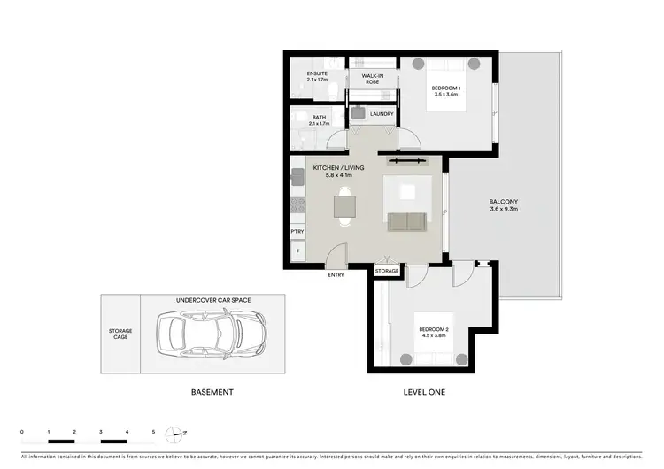 Floorplan of Homely apartment listing, 101/405 High Street, Northcote VIC 3070