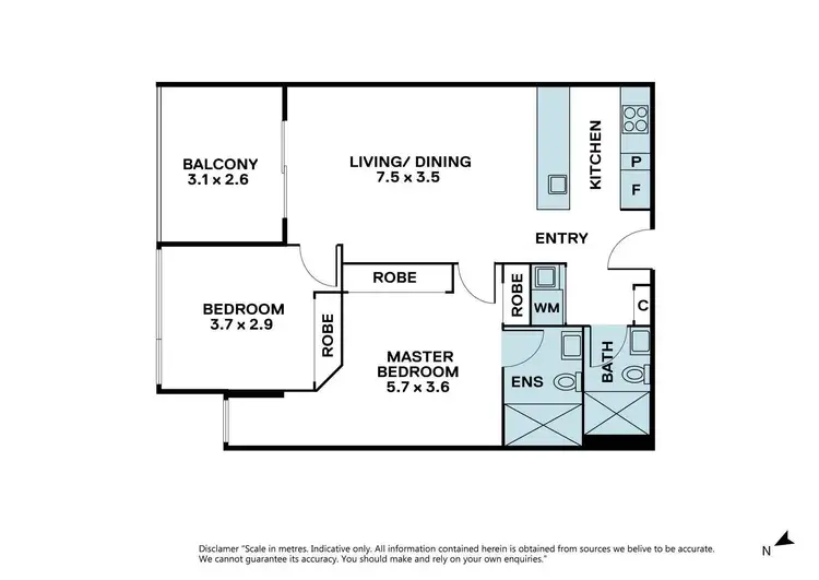Floorplan of Homely apartment listing, 117/8 Lygon Street, Brunswick East VIC 3057