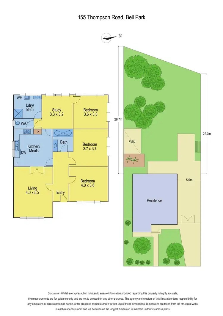 Floorplan of Homely house listing, 155 Thompson Road, Bell Park VIC 3215