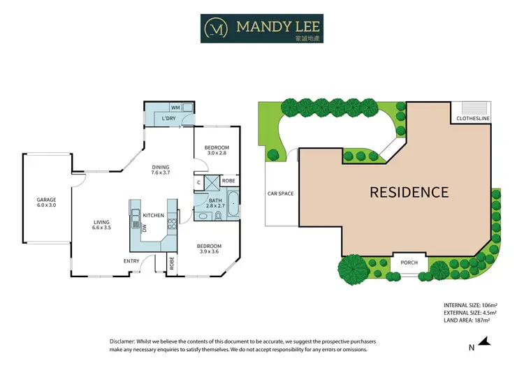 Floorplan of Homely unit listing, 2/24 Willow Avenue, Glen Waverley VIC 3150