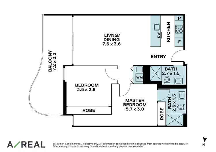 Floorplan of Homely apartment listing, 702/1060 Dandenong Road, Carnegie VIC 3163