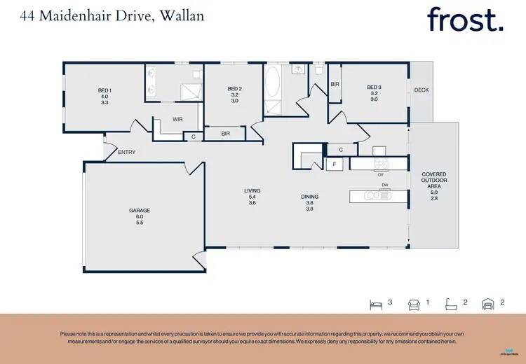 Floorplan of Homely house listing, 44 Maidenhair Drive, Wallan VIC 3756