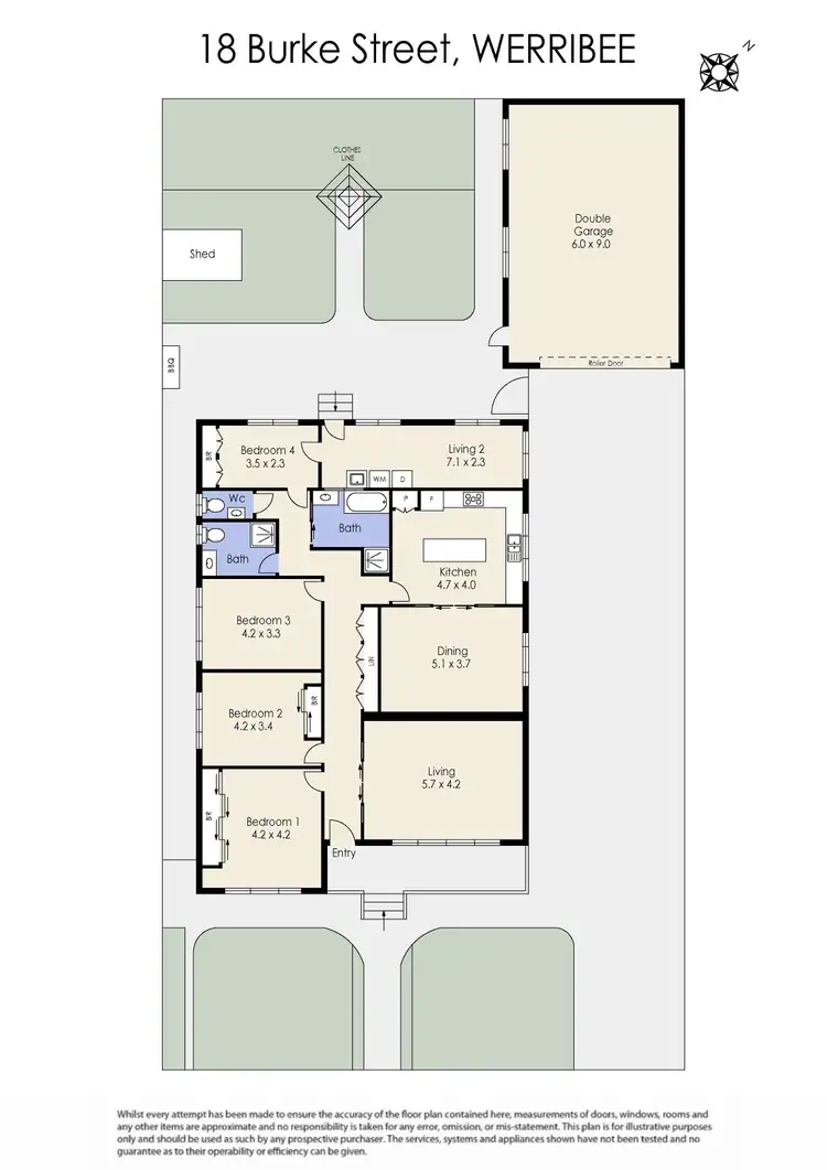 Floorplan of Homely house listing, 18 Burke Street, Werribee VIC 3030