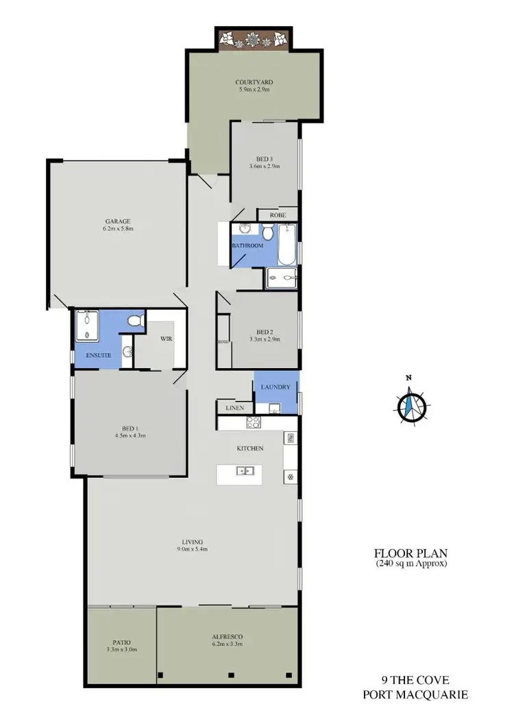 Floorplan of Homely house listing, 9 Cove Place, Port Macquarie NSW 2444
