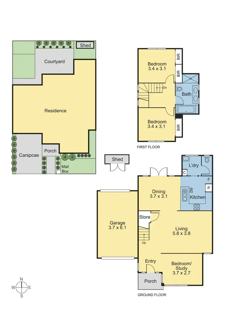 Floorplan of Homely house listing, 18 Edwin Street, Fairfield VIC 3078