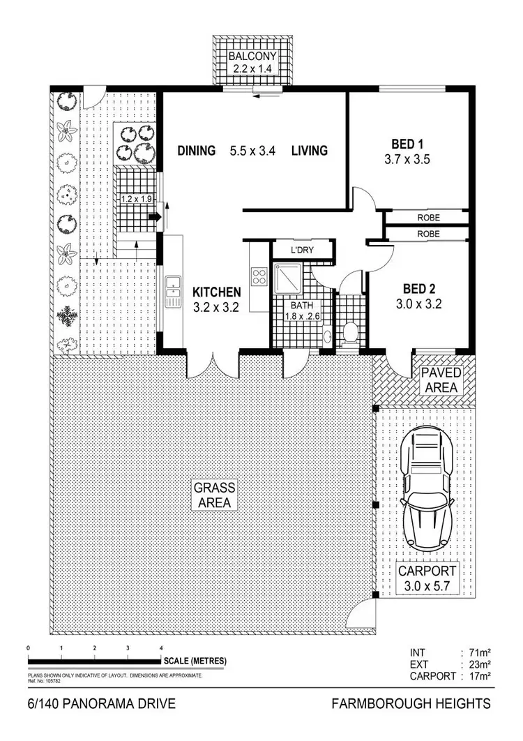 Floorplan of Homely villa listing, 6/140 Panorama Drive, Farmborough Heights NSW 2526