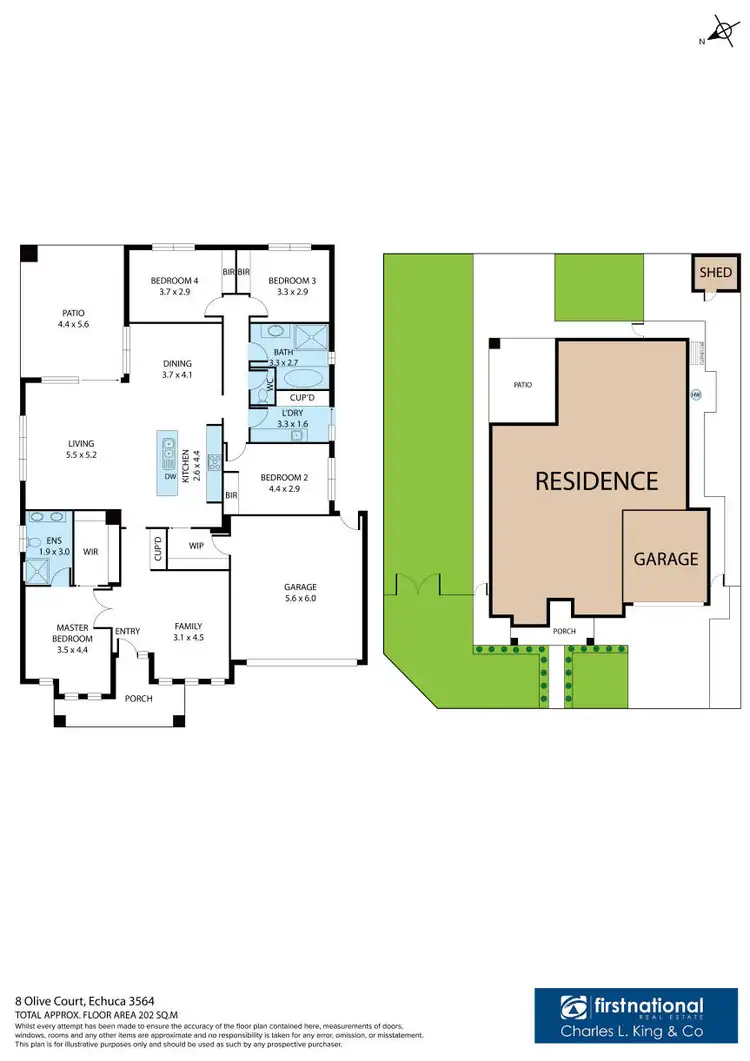 Floorplan of Homely house listing, 8 Olive Court, Echuca VIC 3564