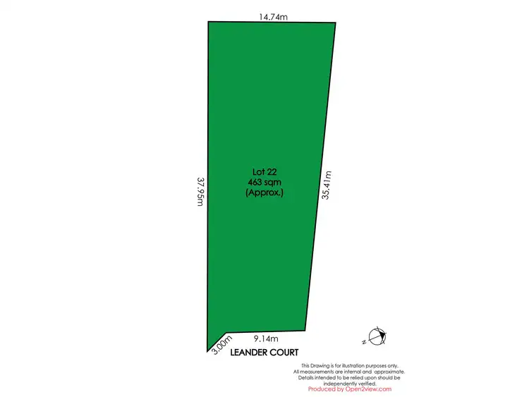 Floorplan of Homely land listing, LOT 22 Leander Court, Flagstaff Hill SA 5159