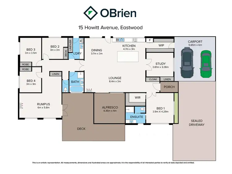 Floorplan of Homely house listing, 15 Howitt Avenue, Eastwood VIC 3875